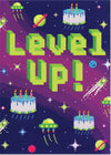 Level Up Neon Birthday Card by Peaceable Kingdom