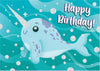 Narwhal Birthday Card