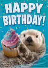 Otter Glitter Birthday Card by Peaceable Kingdom