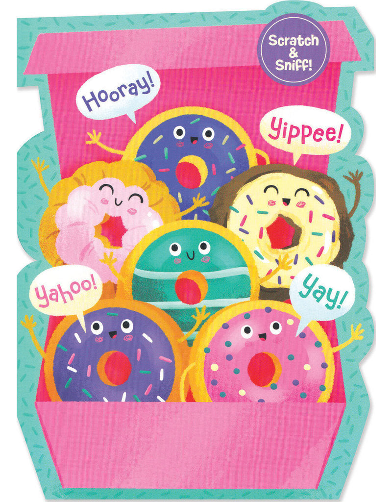 Scratch n Sniff Donuts Birthday Card by Peaceable Kingdom