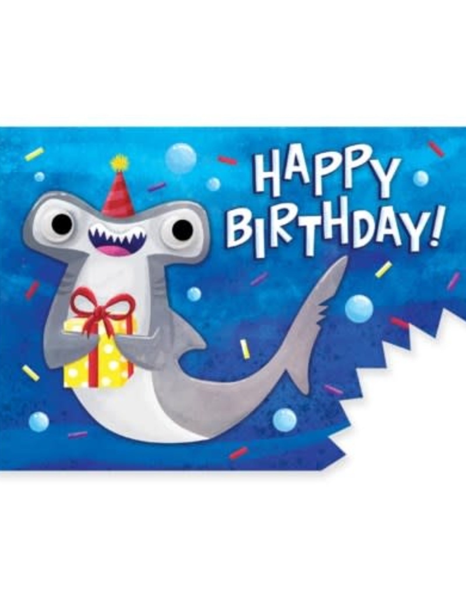 Shark with Googly Eyes Birthday Card by Peaceable Kingdom