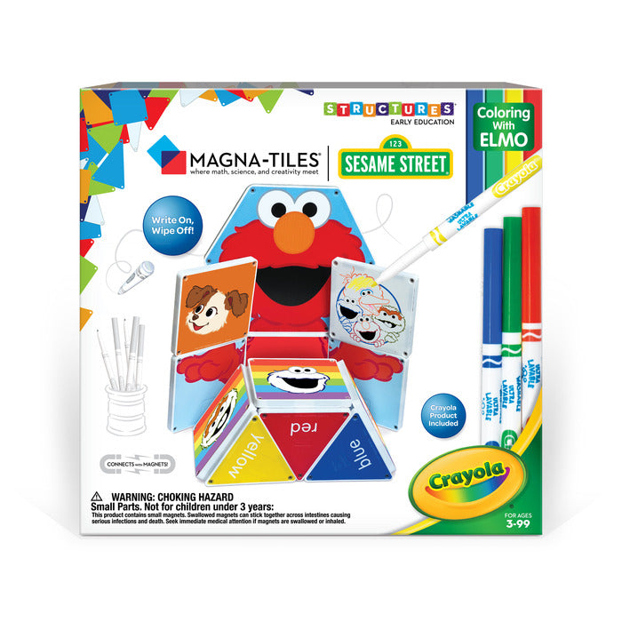 Structures - Sesame Street Coloring with Elmo By Magna-Tiles