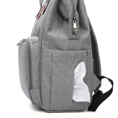 Traveler Diaper Bag Grey by Citi Collective