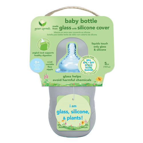 Green Sprouts Baby Bottle Grey
