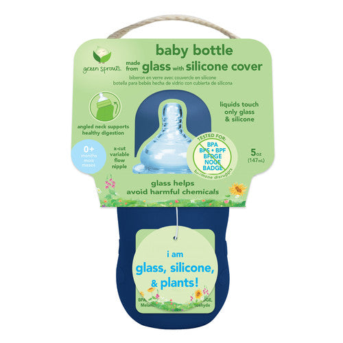 Green Sprouts Baby Bottle Navy